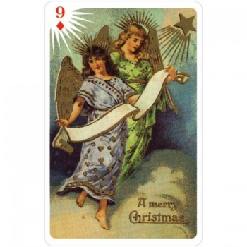 Kosmetinis defektas Old Time Christmas Angels žaidimų kortos US Games Systems